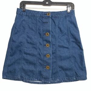 Pilgro and the Letterpress Mini Denim Skirt Size 2P